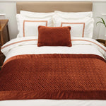 Karaca Home White Col Bruce Cinnamon Bed Runner Set