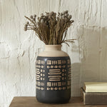 Karaca Home Rustic Vase 15.2 x 15.2 x 24.3 cm Black