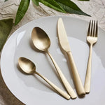 Karaca Nimbus Champagne Gold 24 Piece Cutlery Set