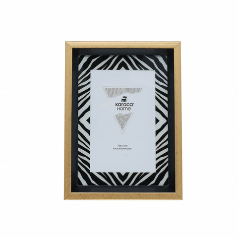 Karaca Home Wild Touch Zebra Fotolijst, Goud