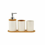 Karaca Home Nature Bathroom Set Dolomite White, 3 Piece 