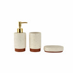 Karaca Home Palau Bathroom Accessory Set White, 3-Piece