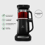 Karaca Caysever Robotea Pro 4 in 1 Talking Automatic Tea Maker Kettle and Filter Coffee Maker 2500W Chrome