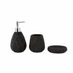 Karaca Home France 3 Piece Bathroom Accessory Set Black