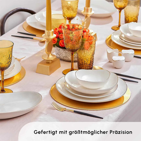 Karaca Red Carpet Collection Middle Streamline 56-delige serviesset voor 12 personen