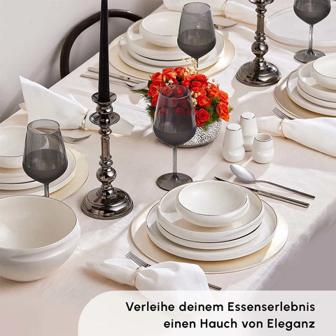 Karaca Red Carpet Collection Streamline Sunset 59-delig New Generation Bone tafelservies voor 12 personen