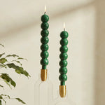 Karaca Home Buble Candlestick Candle 2 Pieces, Green