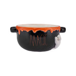 Karaca Halloween Magic Ceramic  Bowl, 21cm, Orange Black