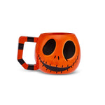 Karaca Halloween Creepy Ceramic Mug, 10cm, Orange Black