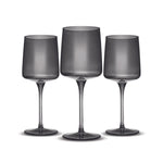 Karaca Anthracite Wine Glass Set, 3 parça