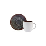 Karaca Red Carpet Collection Galactic 2 Person White Coffee Cup Set 100 ml