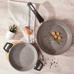 Karaca Gris Bio Granite Pan and Shallow Frying Pan Set