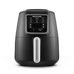 Karaca Air Cook XL 2 in 1 Talking Airfryer, black chrome