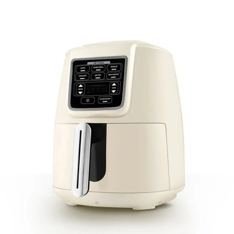 Karaca Air Cook XL 2 in 1 Sprekende Airfryer, Iconic Beige