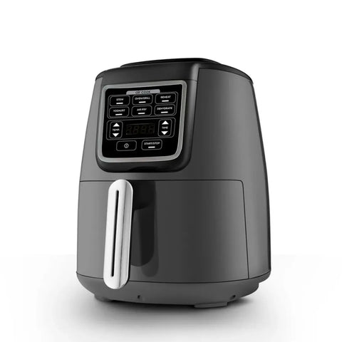 Karaca Air Cook XL 2 in 1 Sprekende Airfryer, Ruimte Grijs