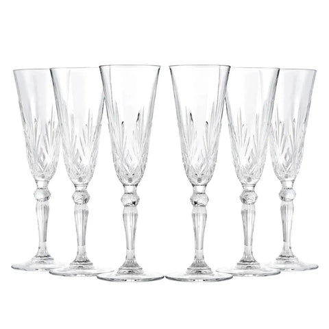 Rcr Melodia Champagneglas, 6-delig