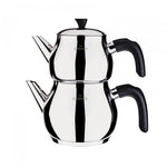 Karaca Kayra Black Turkish Tea Pot Set