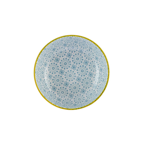 Karaca Floral Snackschaaltje, Blauw, Rond, 10 cm