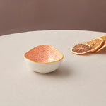 Karaca Floral Snack Bowl, Orange, Triangle, 10 cm