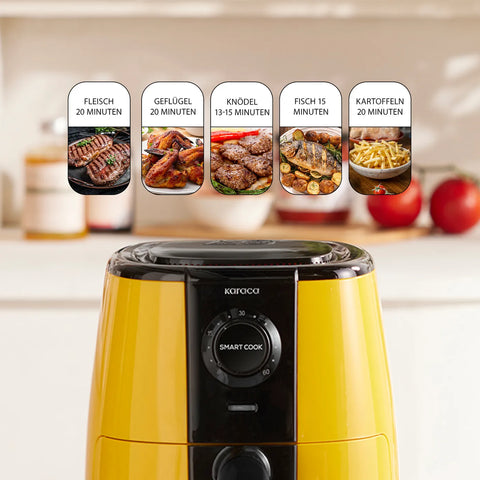 Karaca Smart Cook Airfryer, Ananas Geel