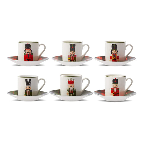 Karaca Nutcracker, set espressokopjes voor 6 personen, 80 ml