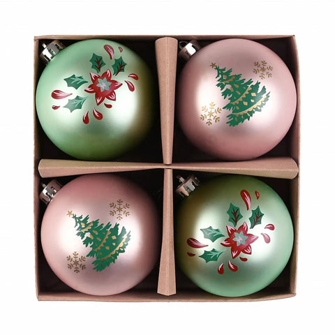 Karaca Home Kerst Mooie Boom Ornament Set, 4 Stuks, 8 cm