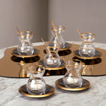 Karaca Laçin tea set for 6 people, 18 pieces