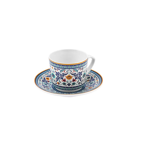 Karaca Beylerbeyi 6-persoons kaffeetassenset, 80 ml