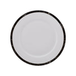 Karaca Checkered Line Service Plate, Porcelain, 27 cm