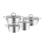 Karaca Sakura Powersteel 316+ Steel Induction Cookware Set, 8 Piece