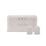 Karaca Diamond Bread Box with Storage Container Gift, Cream