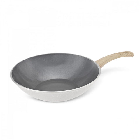 KARACA SWISS CRYSTAL 28 CM WOK TAVA CREAMY