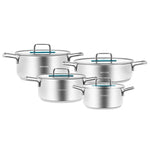 Karaca Arya Cookware Set, 8 Piece, Steel, Blue