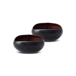 Karaca Galactic Reactive Glaze Bowl Set for 2 Person, 2 Piece, Black