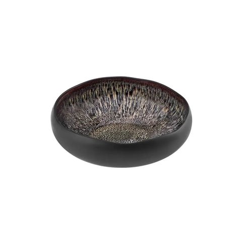 KARACA BLACK GALACTIC REACTIVE MEDIUM SERVING BOWL