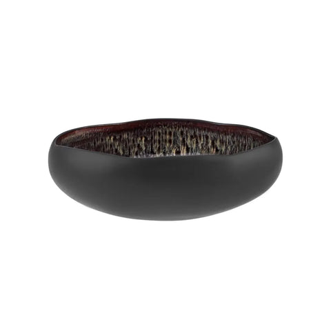 KARACA BLACK GALACTIC REACTIVE MEDIUM SERVING BOWL