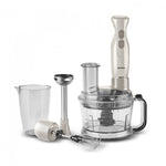 Karaca Pro-Multimax 6 in 1 Multi Purpose Food Processor, 2000W, Iconic Beige & Latte