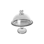 Karaca Glory Standing Cake Stand, Anthracit, 19 cm