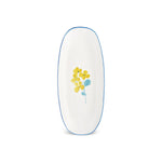 Karaca Primavera Yellow Flower Oval Plate