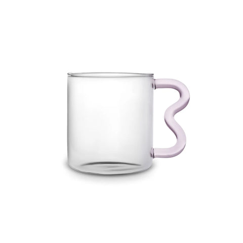 KARACA MIRACLE 450 ML MUG PINK ZIGZAG HANDLE