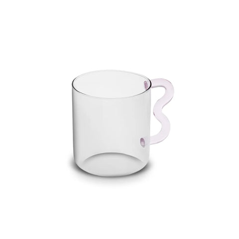 KARACA MIRACLE 450 ML MUG PINK ZIGZAG HANDLE