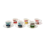 Karaca Cars Coffee Cup Set for 6 Person, 80 ml