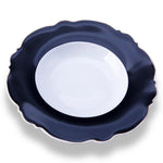 Karaca Romantic Deep Plate, Black