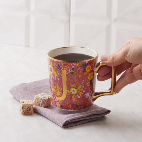 KARACA FLOWER J HARFLI MUG