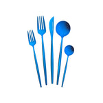 Karaca Jupiter Shiny Blue 6 Person Cutlery, 30 Piece