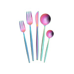 Karaca Jupiter Shiny Rainbow 6 Person Cutlery, 30 Piece