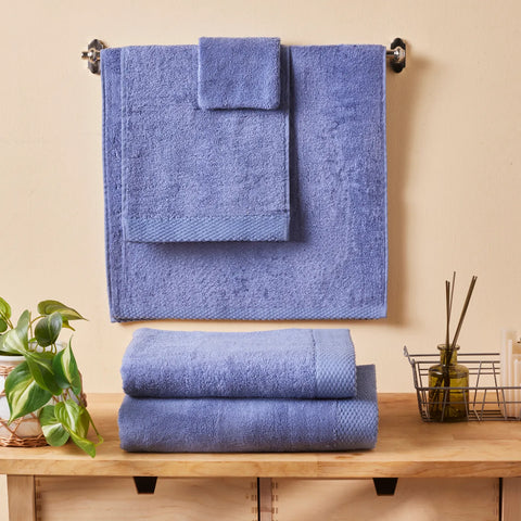 KARACA CHANDLER BLUE MODAL WASHCLOTH 16X22