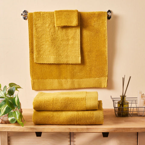 KARACA CHANDLER MUSTARD MODAL WASHCLOTH 16X22