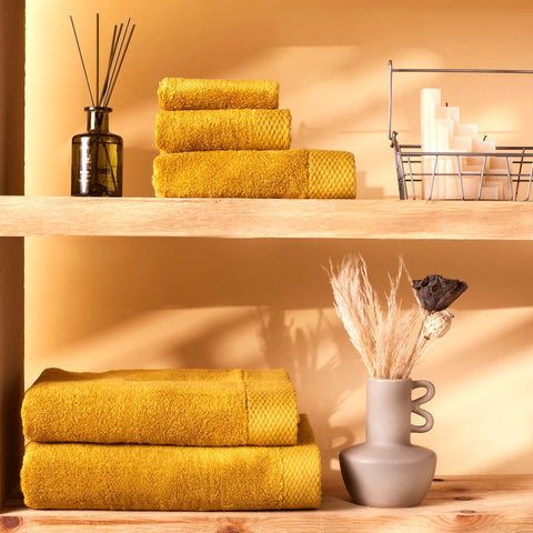 KARACA CHANDLER MUSTARD MODAL GUEST TOWEL 30X50