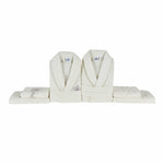 Karaca Home Desma Family Bathroom Set, Offwhite